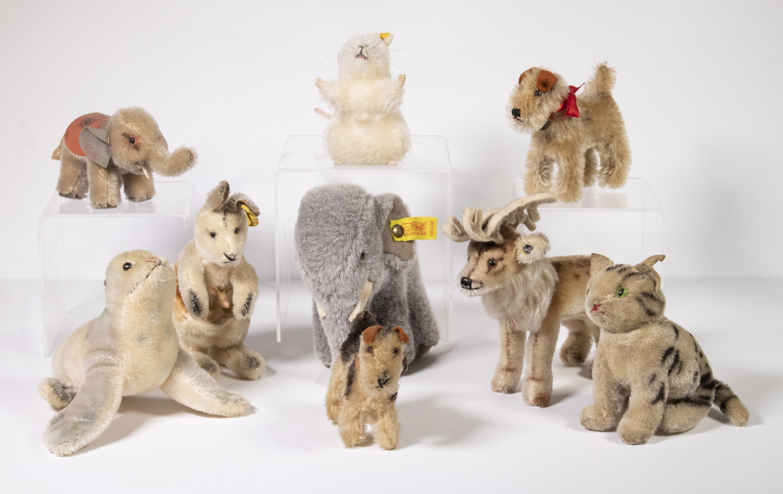  9 STEIFF TOY ANIMALS Including  2b37f7