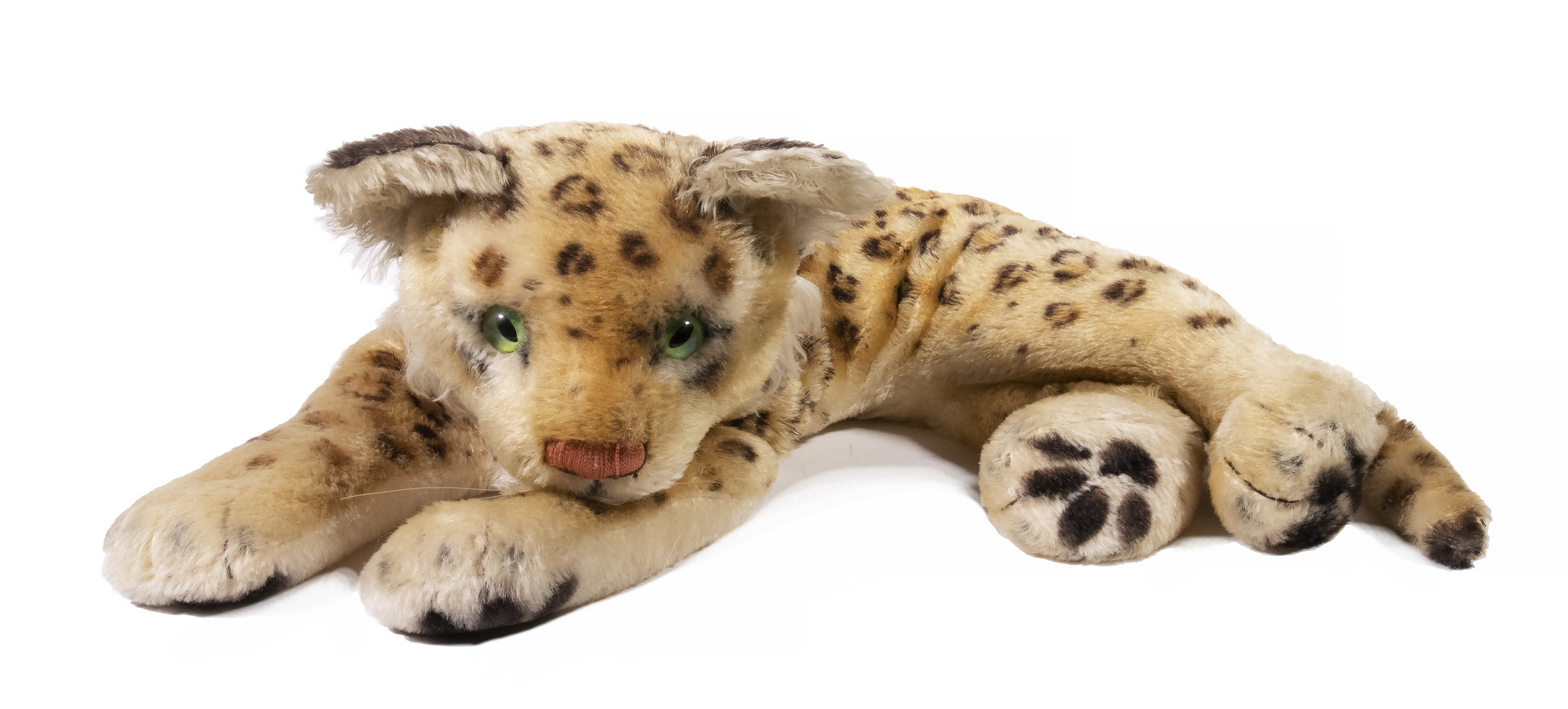 STEIFF RECLINING LEOPARD Large