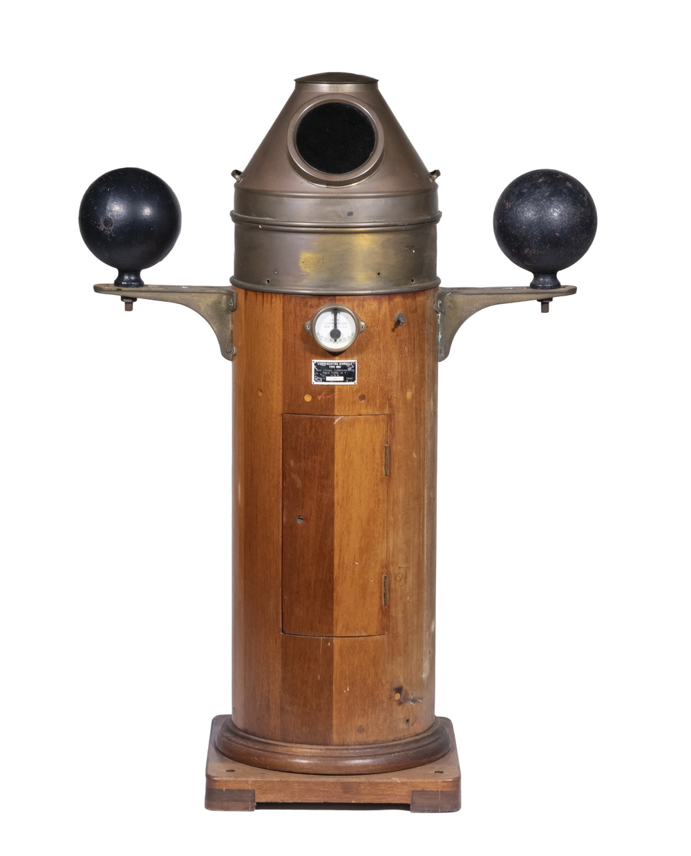 19TH C. SHIP'S BINNACLE WITH COMPASS