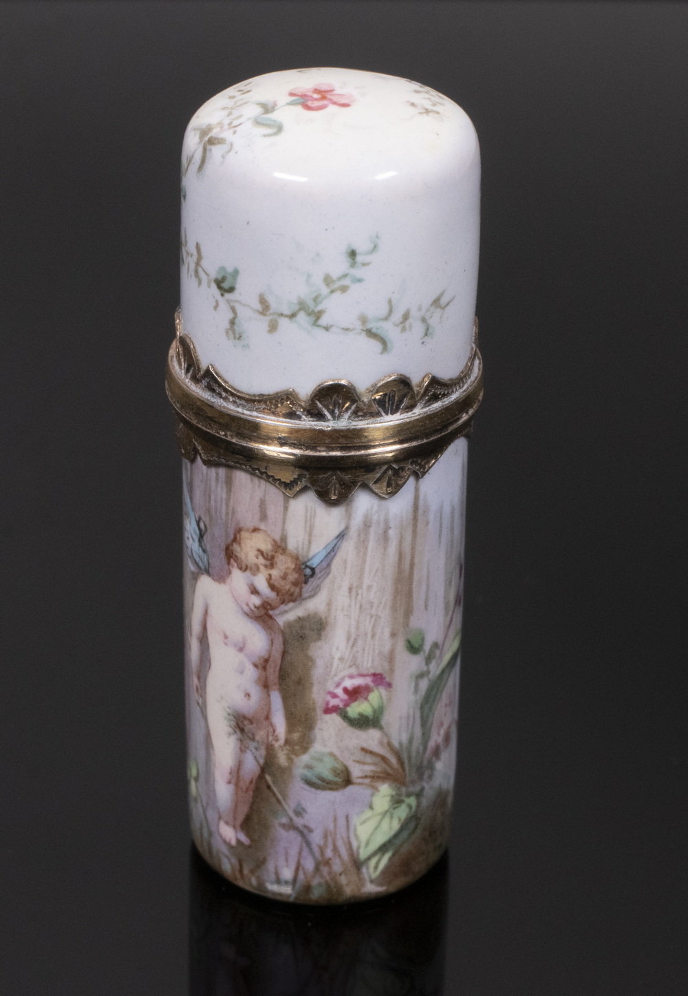 19TH C. LADYS PERFUME BOTTLE Traveling