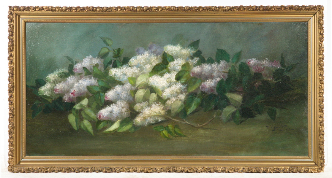 VICTORIAN FLORAL STILL LIFE SIGNED 2b3ab2