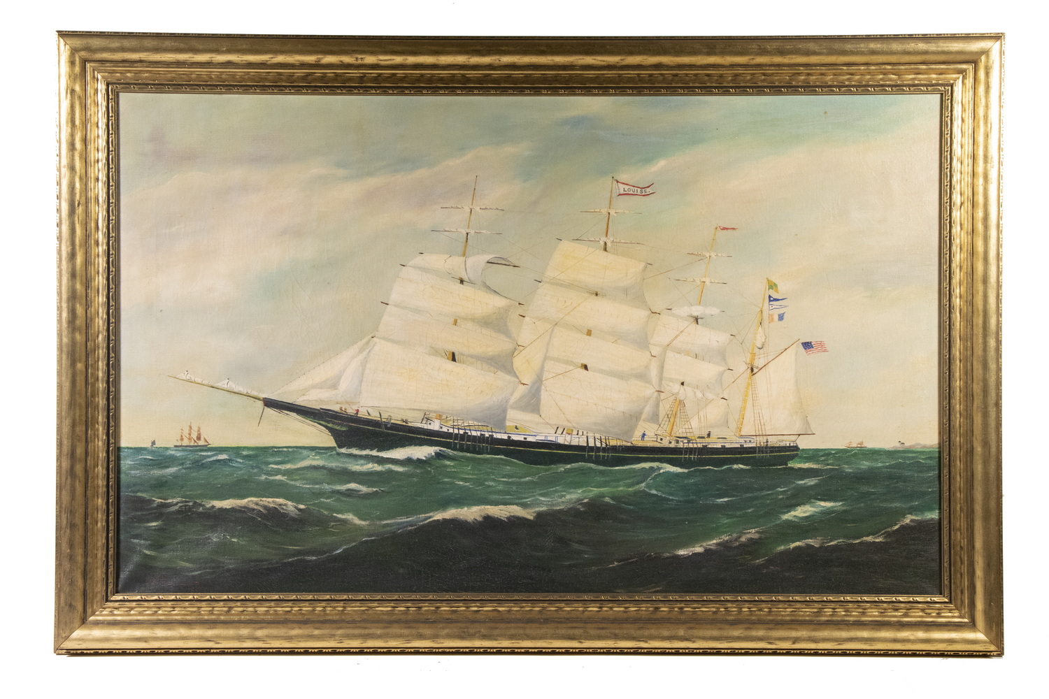 NAIVE SHIP'S PORTRAIT, CIRCA 1880