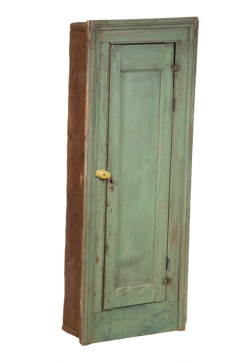 APPLE GREEN PAINTED CHIMNEY CABINET