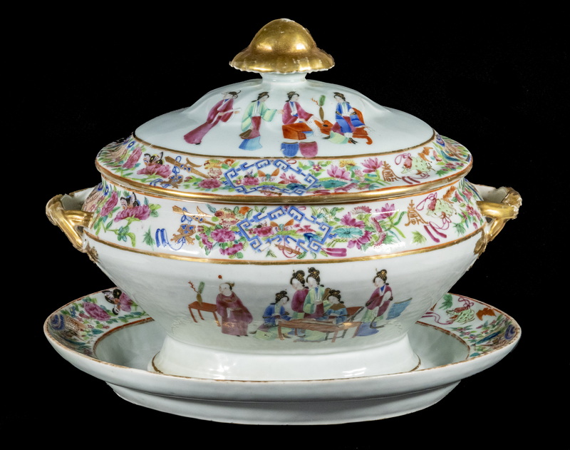CHINESE EXPORT SOUP TUREEN AND 2b3b9f