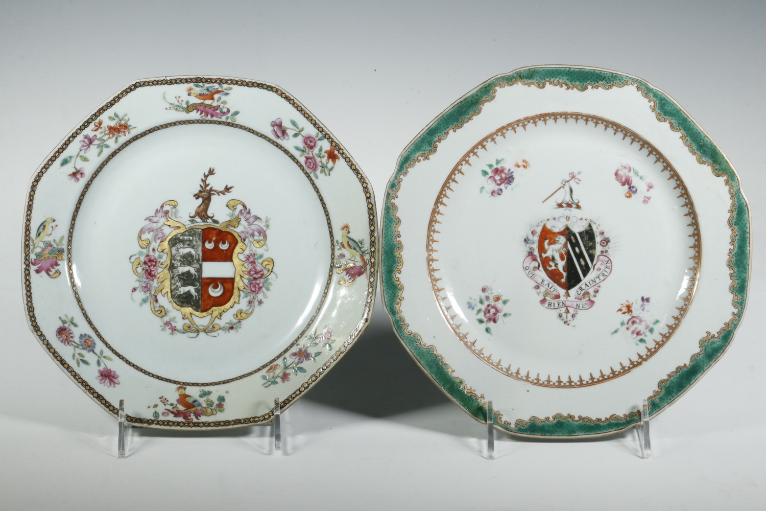 (2) CHINESE PORCELAIN ARMORIAL