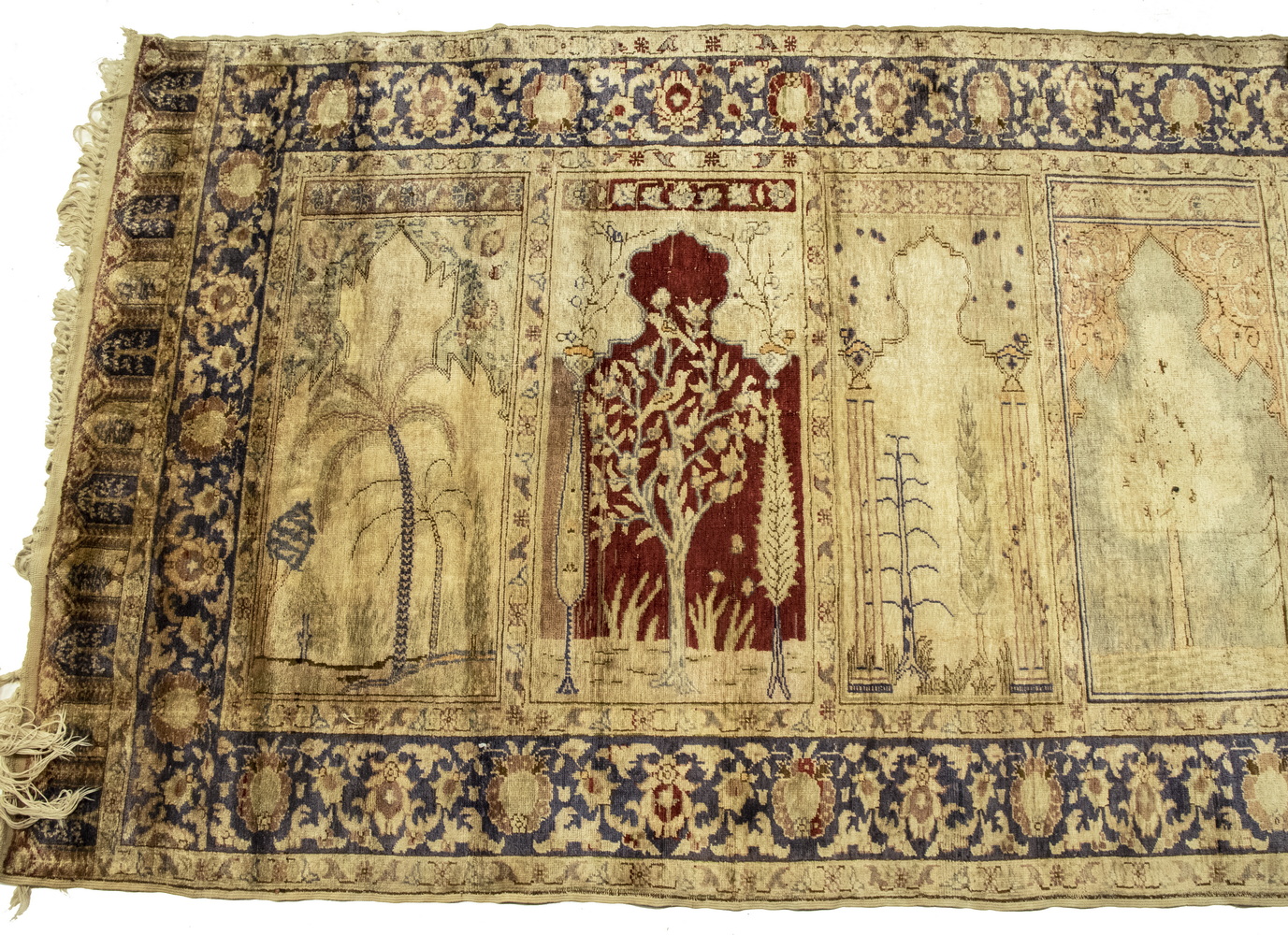 TABRIZ PRAYER RUG 3 5 X 9 6  2b3bb2