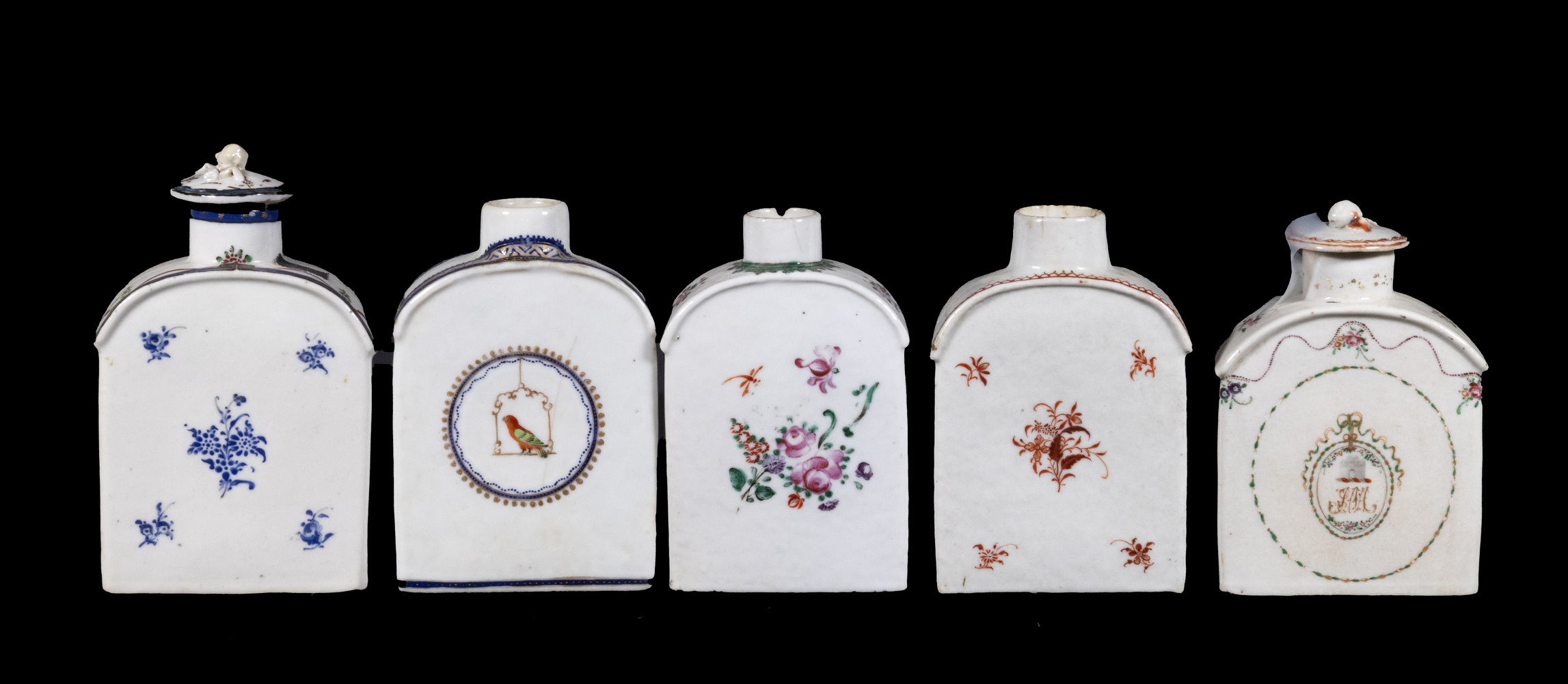 CHINESE EXPORT PORCELAIN TEA CADDIES 2b3be1