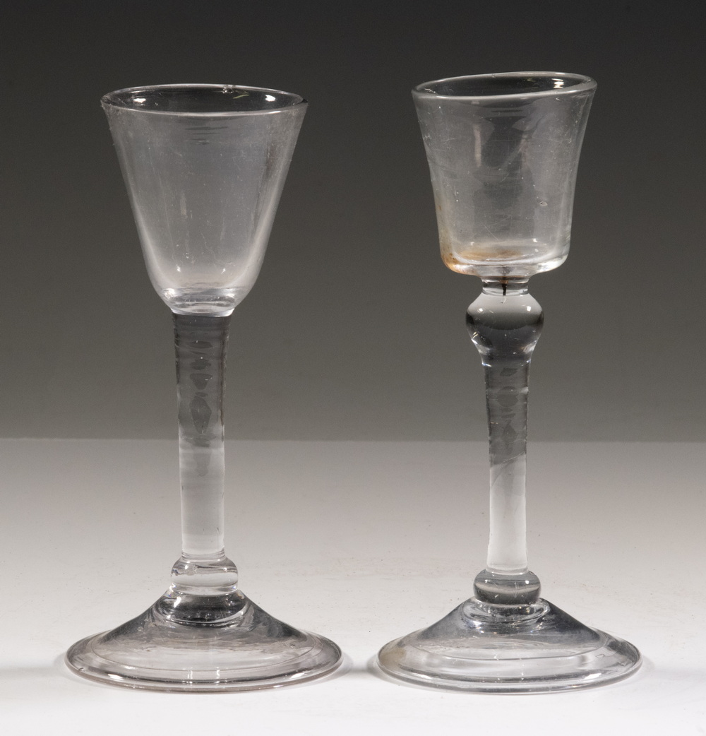 ENGLISH BALUSTER WINE GLASSES Lot