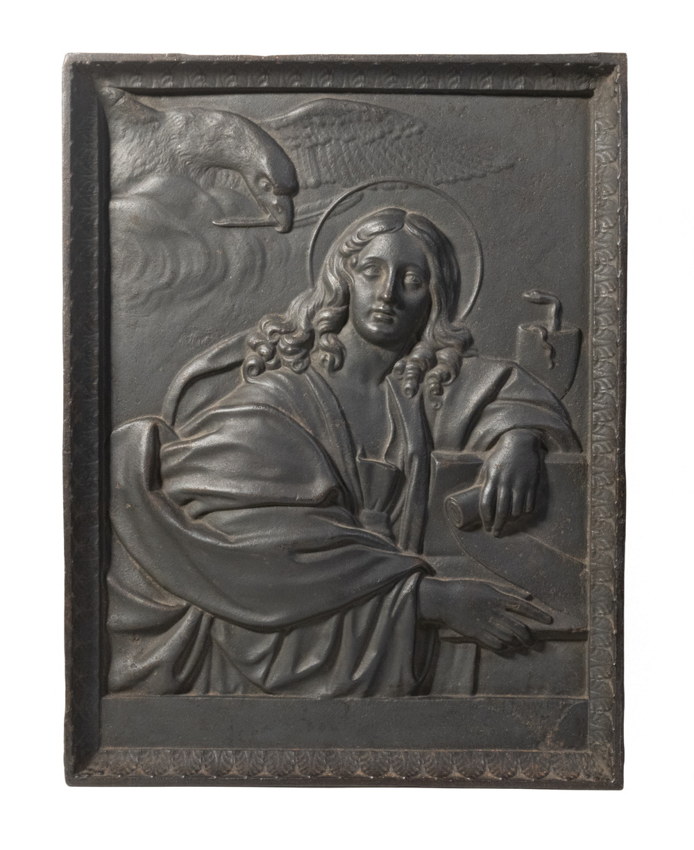 MID 19TH C. ITALIAN CAST IRON BAS RELIEF