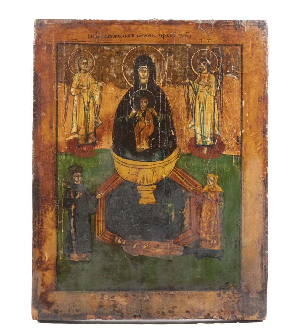 RUSSIAN ICON, 19TH C. Madonna and Child