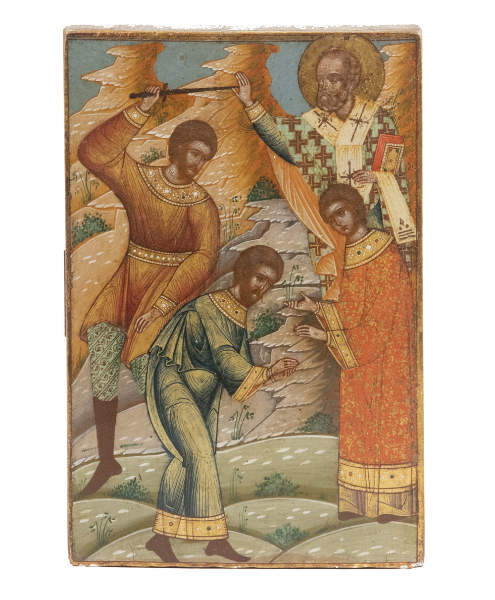 RUSSIAN ICON 19TH C Scene from 2b3c6f