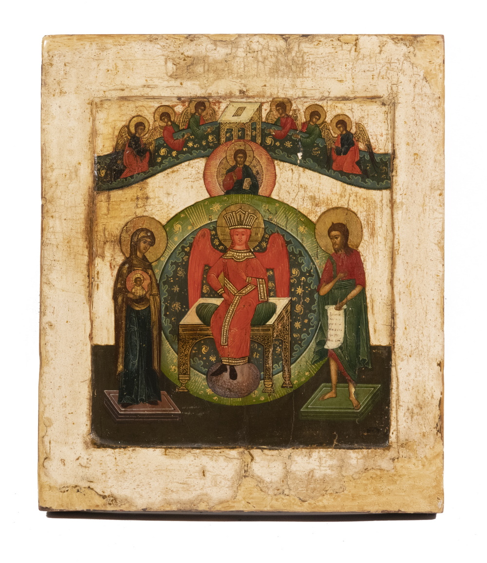 RUSSIAN ICON 19TH C Sofia Wisdom 2b3c73