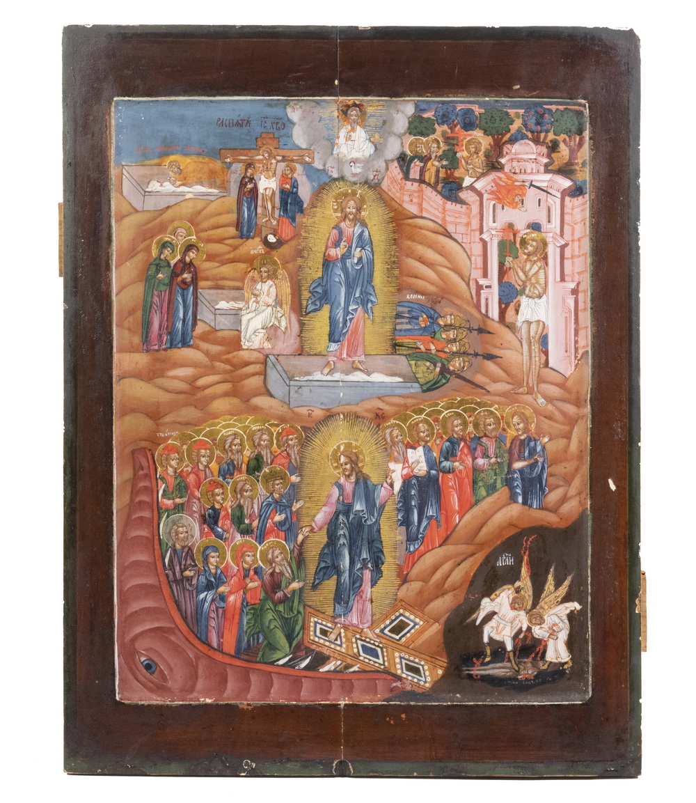 RUSSIAN ICON, EARLY 19TH C. "The