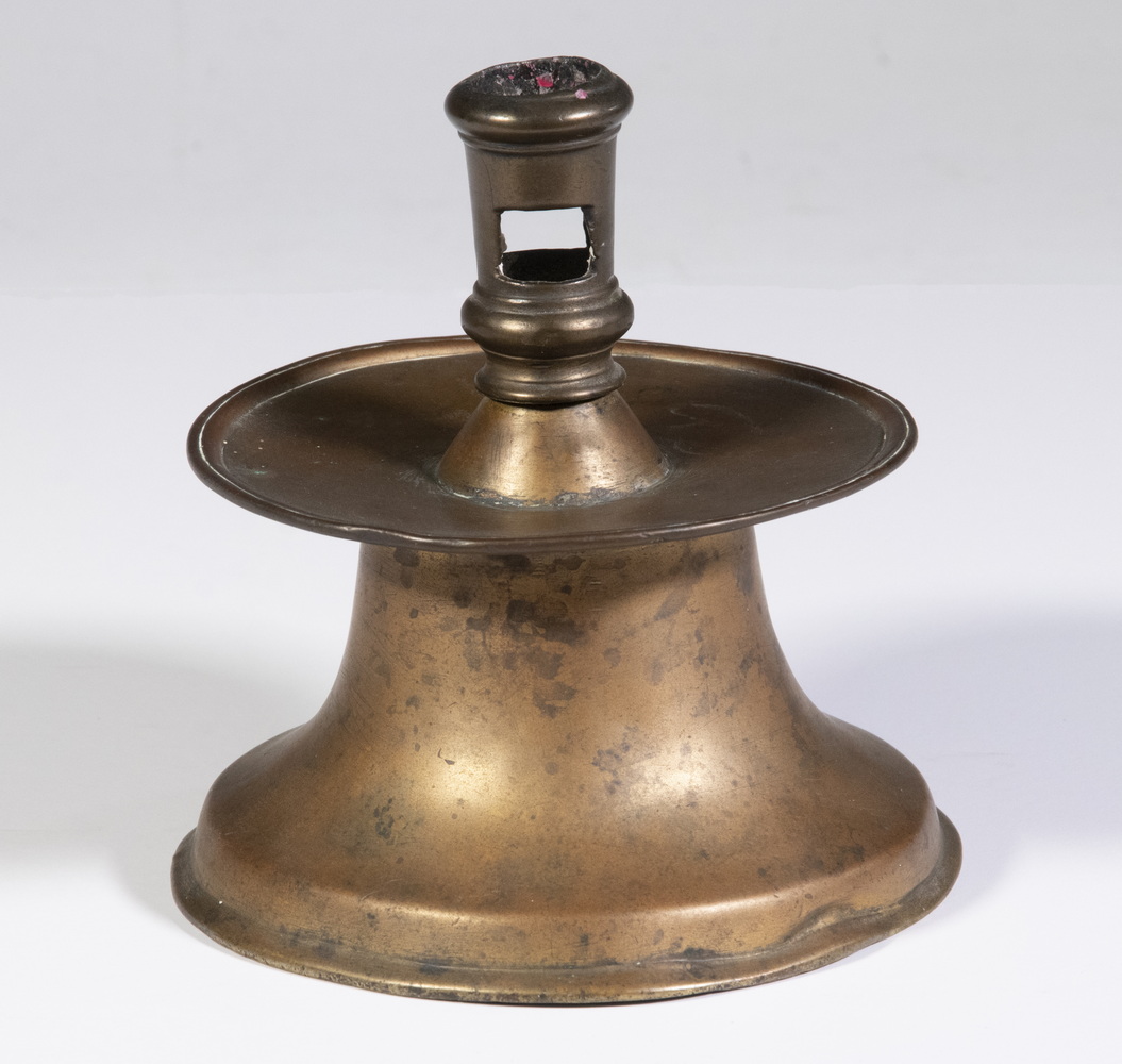 SPANISH BRASS CANDLESTICK Late