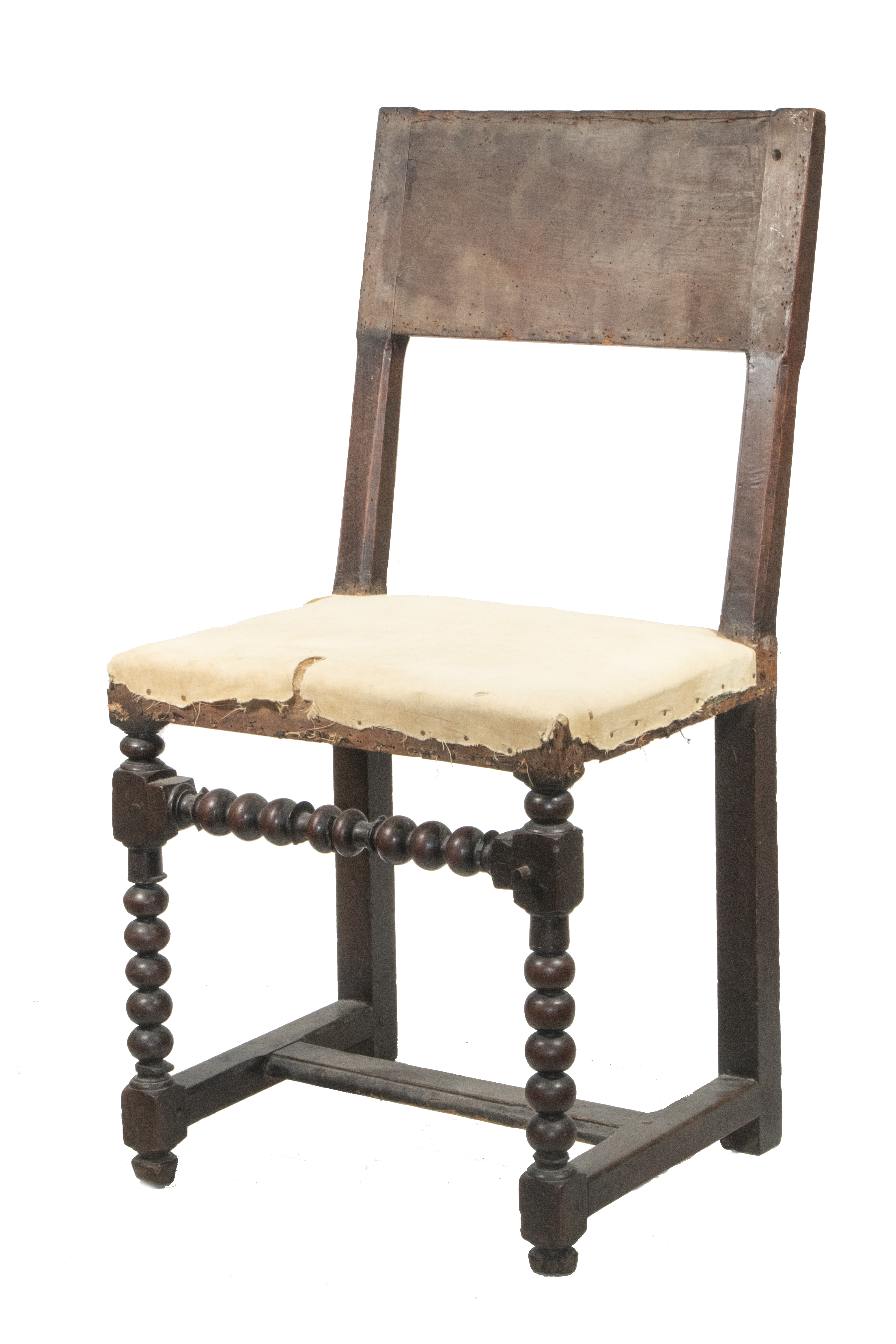 ENGLISH OAK SIDE CHAIR 17th c  2b3cd8