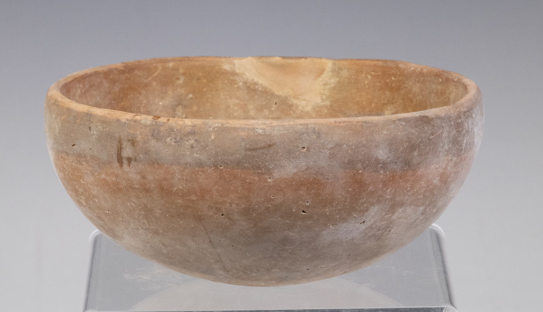 NEOLITHIC TERRACOTTA POTTERY BOWL WITH