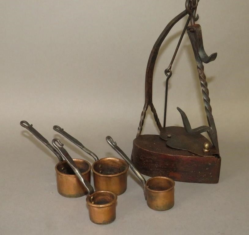 FOLK ART CRAFTED COPPER AND IRON ITEMS