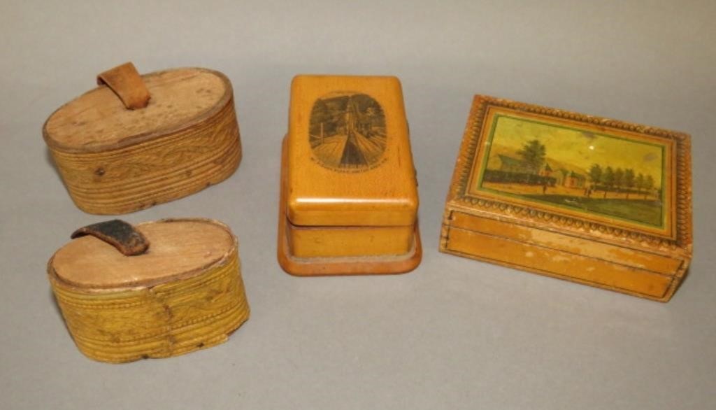 4 ASSORTED SMALL BOXESca. 19th-early