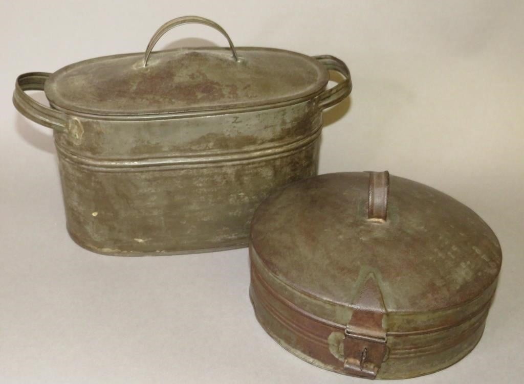 2 TINWARE PRIMITIVESca 1880 1920  2b7438