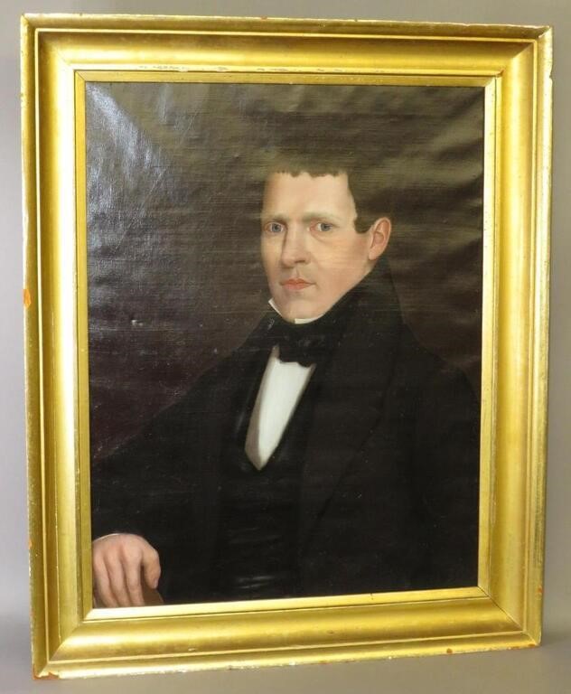 OIL PORTRAIT ON CANVASca. 1840; formal