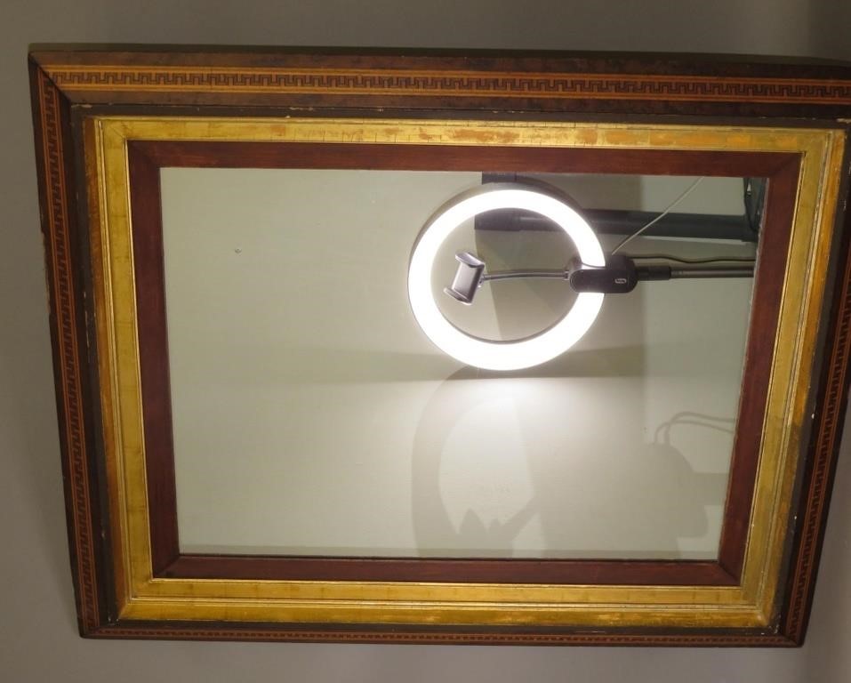 INLAID FRAMED MIRRORca 1890 in 2b7599