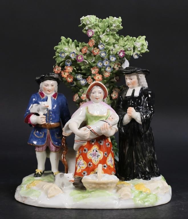 CHELSEA PORCELAIN FIGURE GROUP 2b77a7