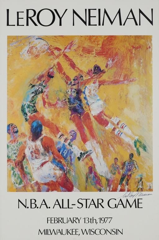 LEROY NEIMAN NBA ALL-STAR GAME