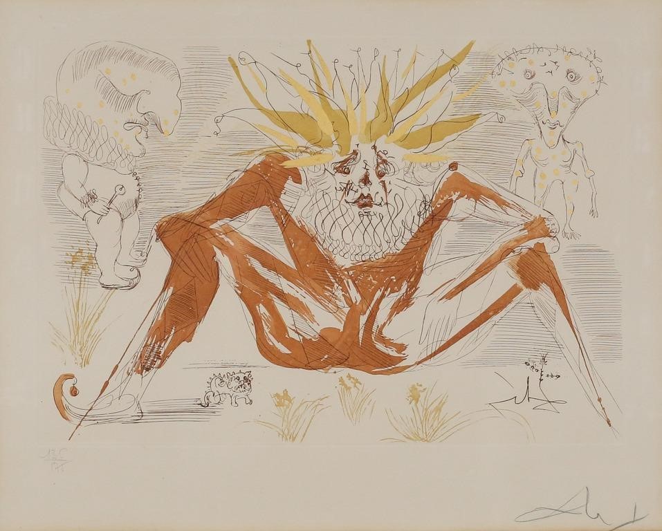 SALVADOR DALI ETCHING LE FOUSalvador