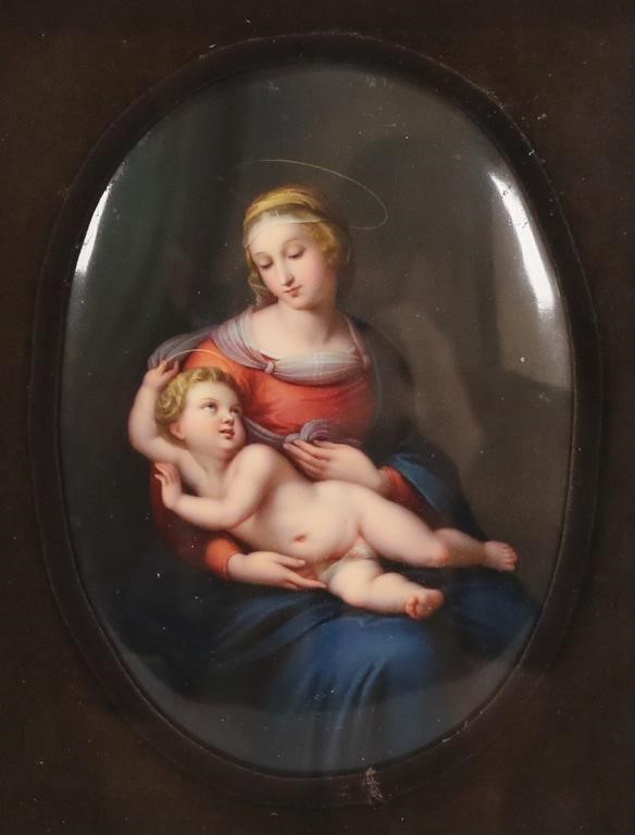 AFTER RAPHAEL KPM PORCELAIN PLAQUE 2b77dd