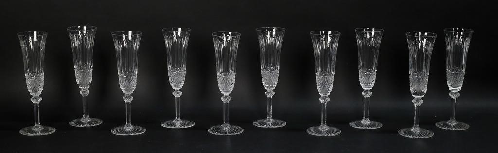 10 ST LOUIS CHAMPAGNE FLUTES IN 2b77e7