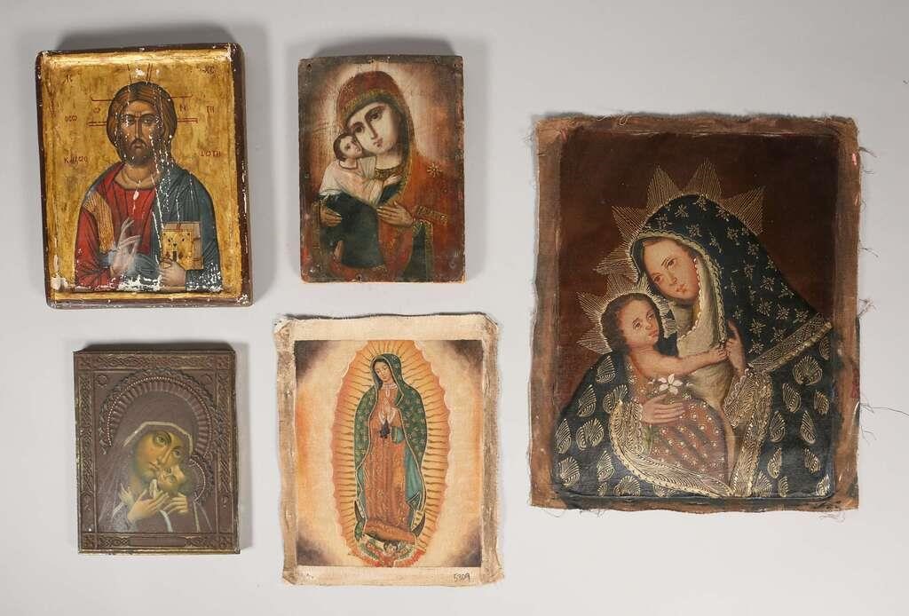 GROUPING OF RELIGIOUS IMAGES AND ICONSGrouping