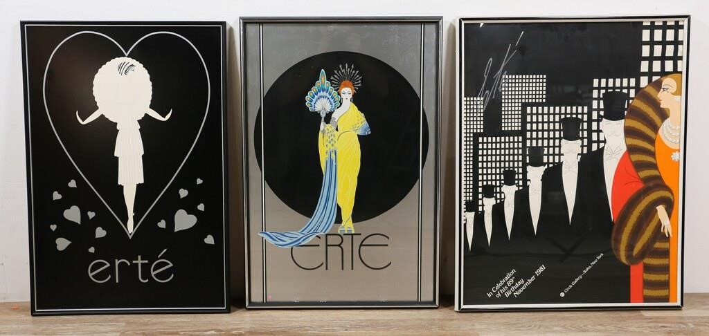 3 ERTE POSTERS3 Erte posters: "In