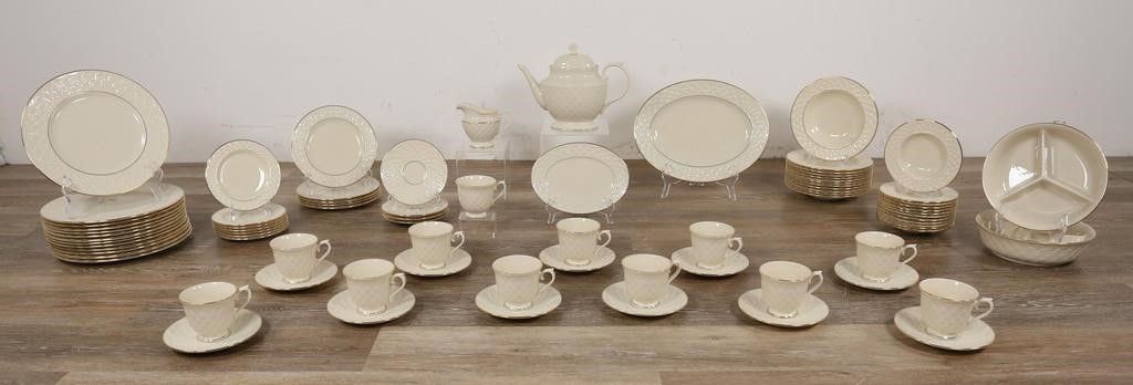 106 PIECES LENOX JACQUARD GOLD PORCELAIN106