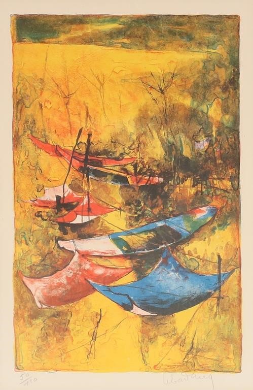 LEBADANG BOATS LITHOGRAPHHoi Lebadang