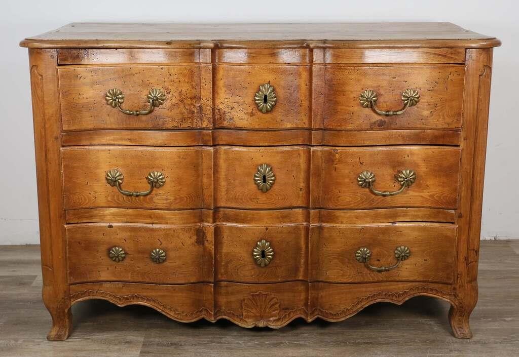 FRENCH PROVINCIAL FRUITWOOD COMMODEFrench
