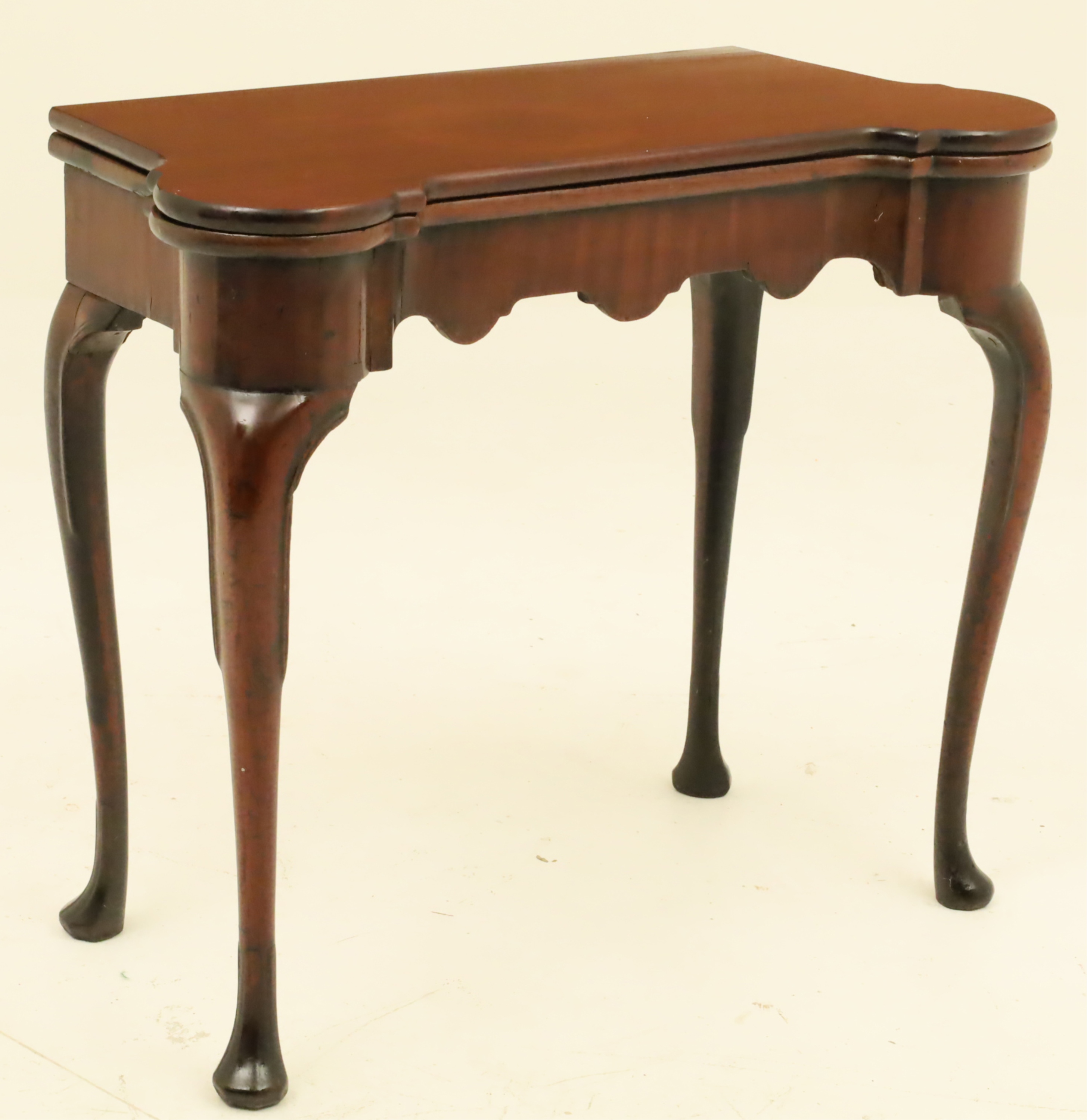 GEORGIAN MAHOGANY FLIP TOP GAMES 2b79be