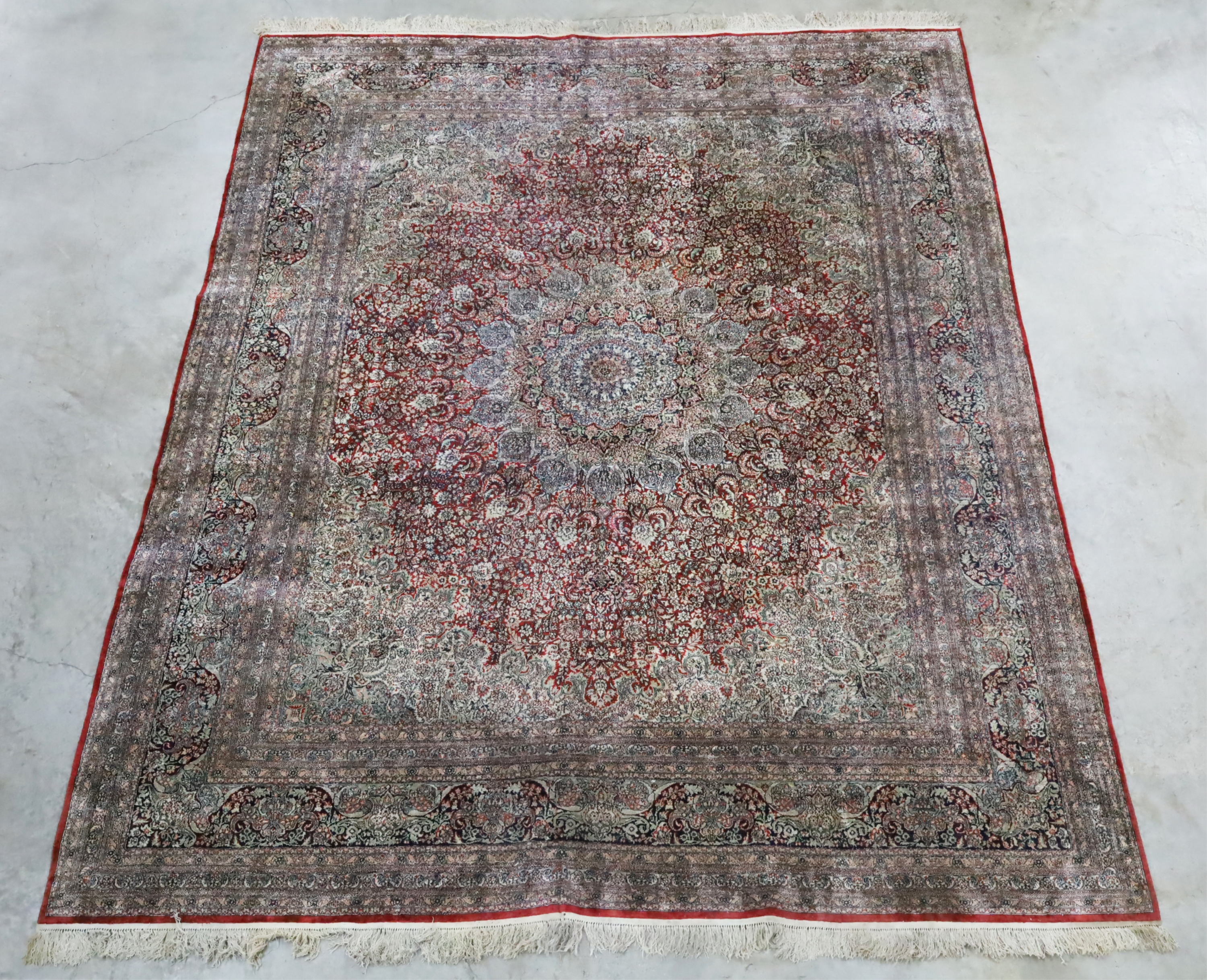 FINE SILK ORIENTAL RUG 8 X 10 2  2b79bd