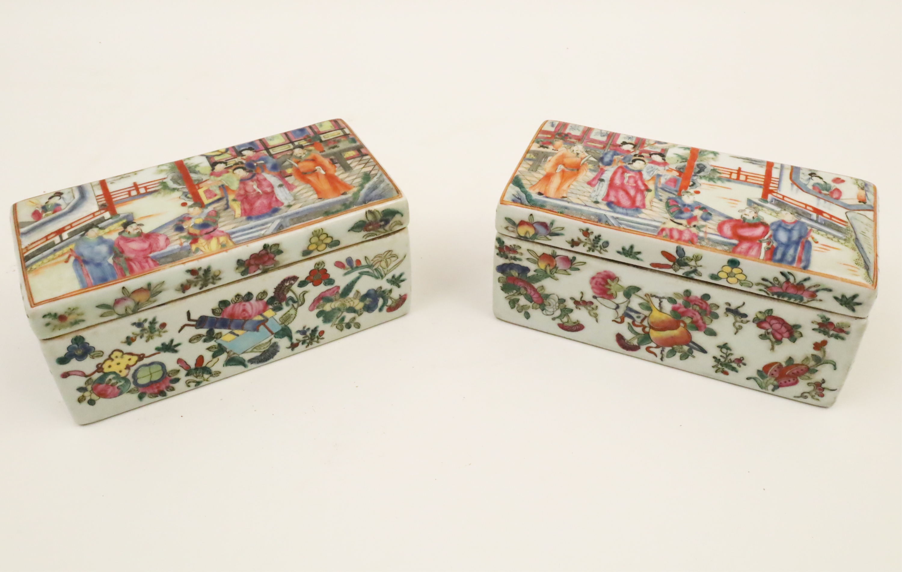 TWO CHINESE FAMILLE ROSE PORCELAIN