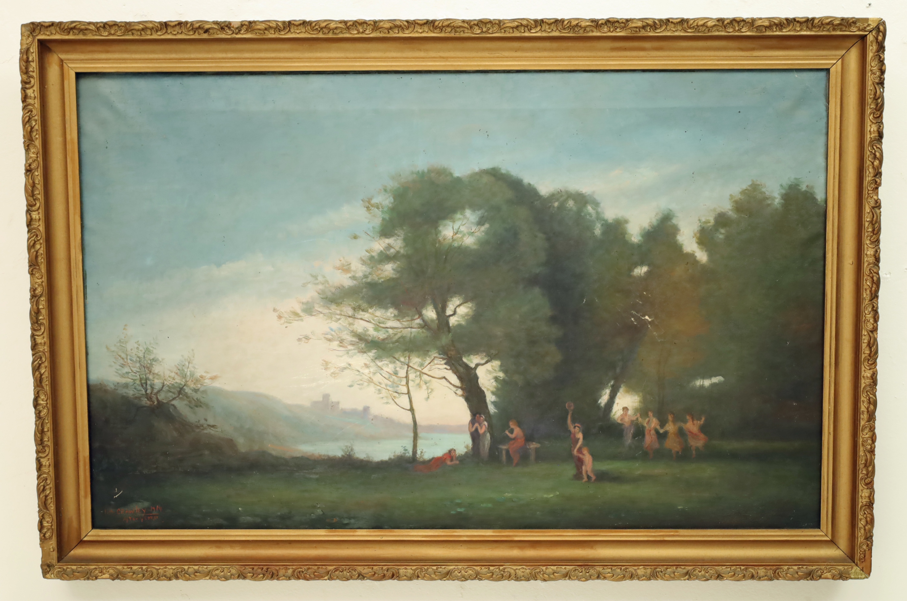 SIGNED 20TH C. OIL ON CANVAS PAINTING,