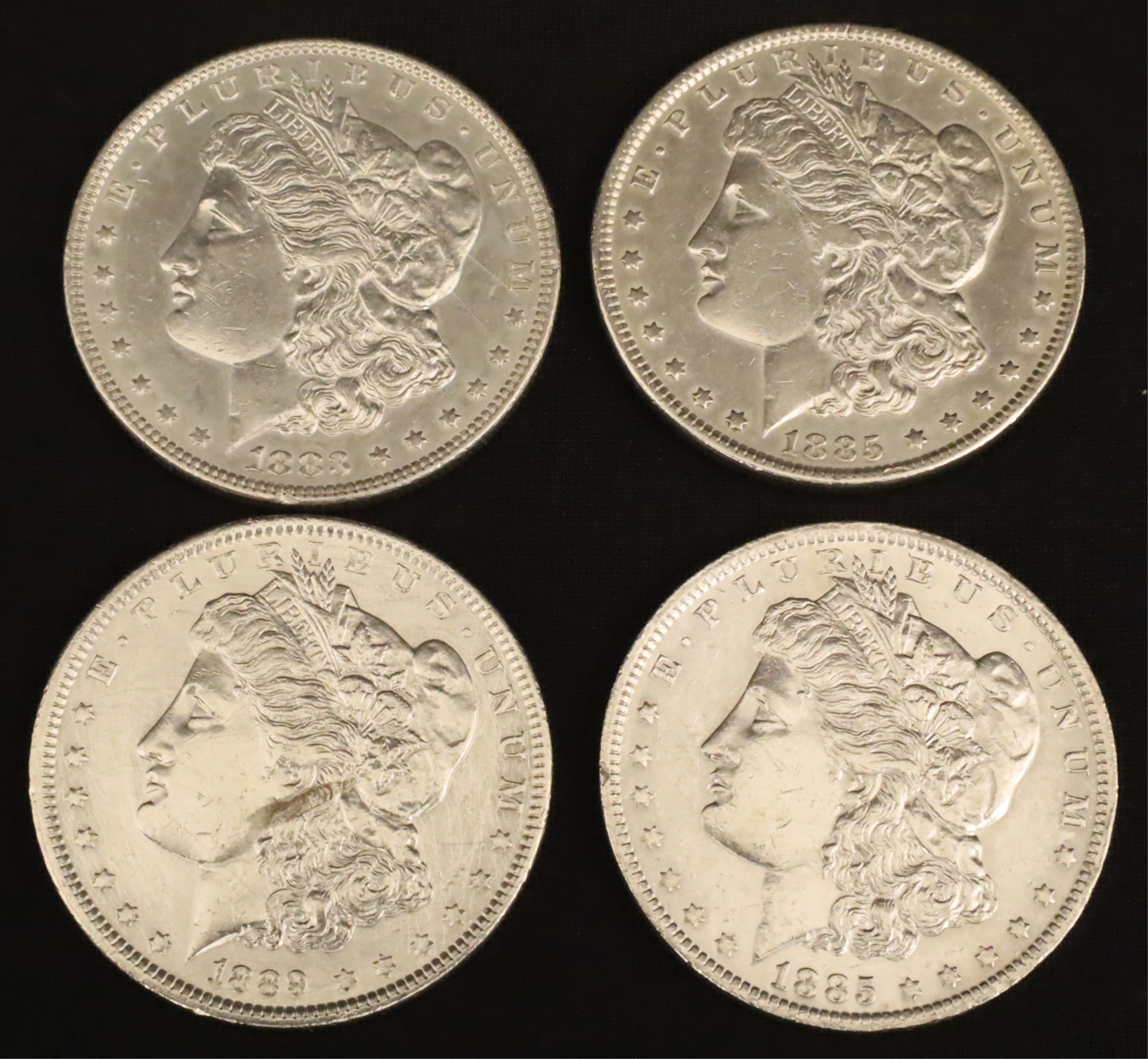 FOUR PRE 1900 HIGH QUALITY MORGAN 2b79ff