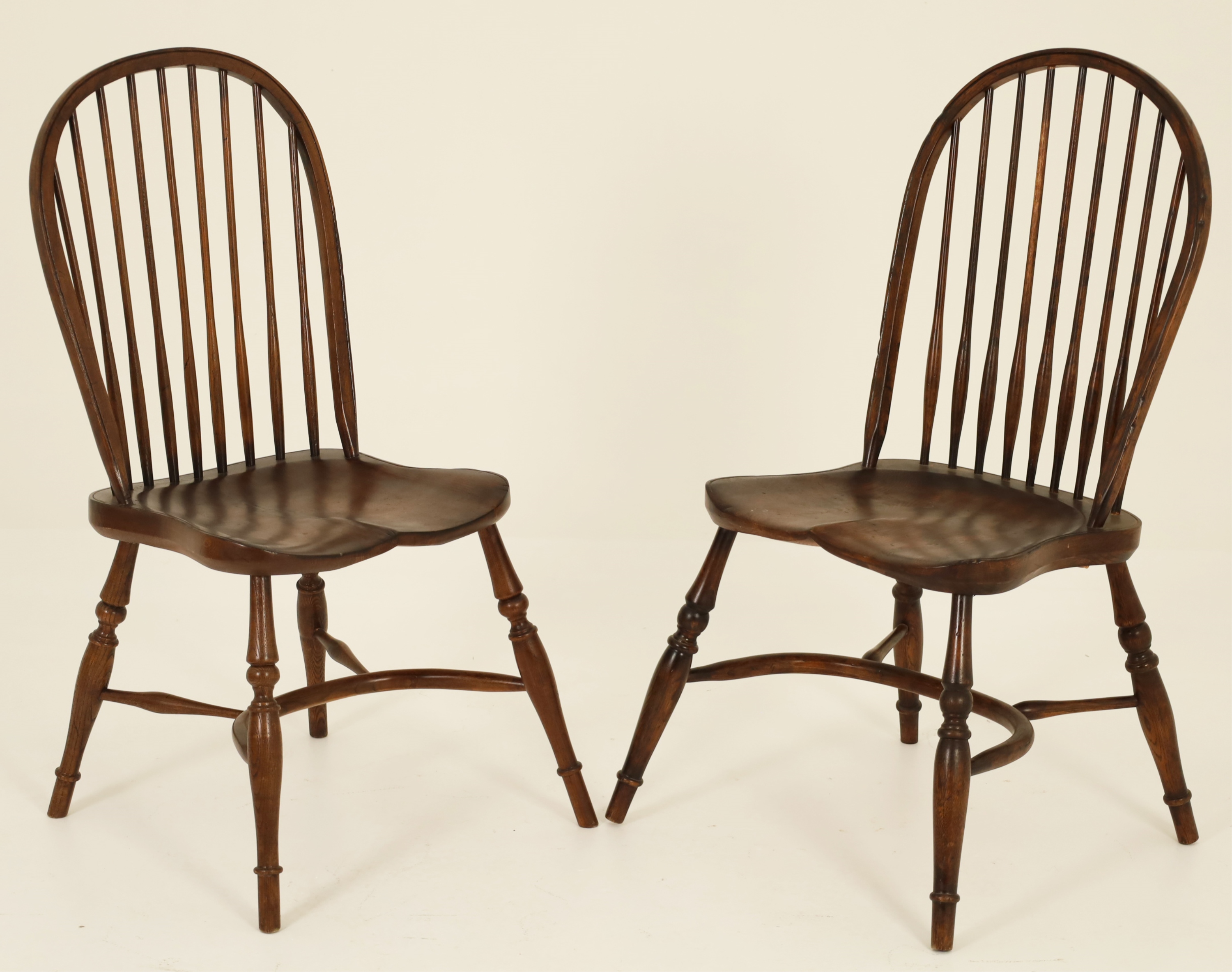 PAIR OF ENGLISH BENTWOOD OAK WINDSOR