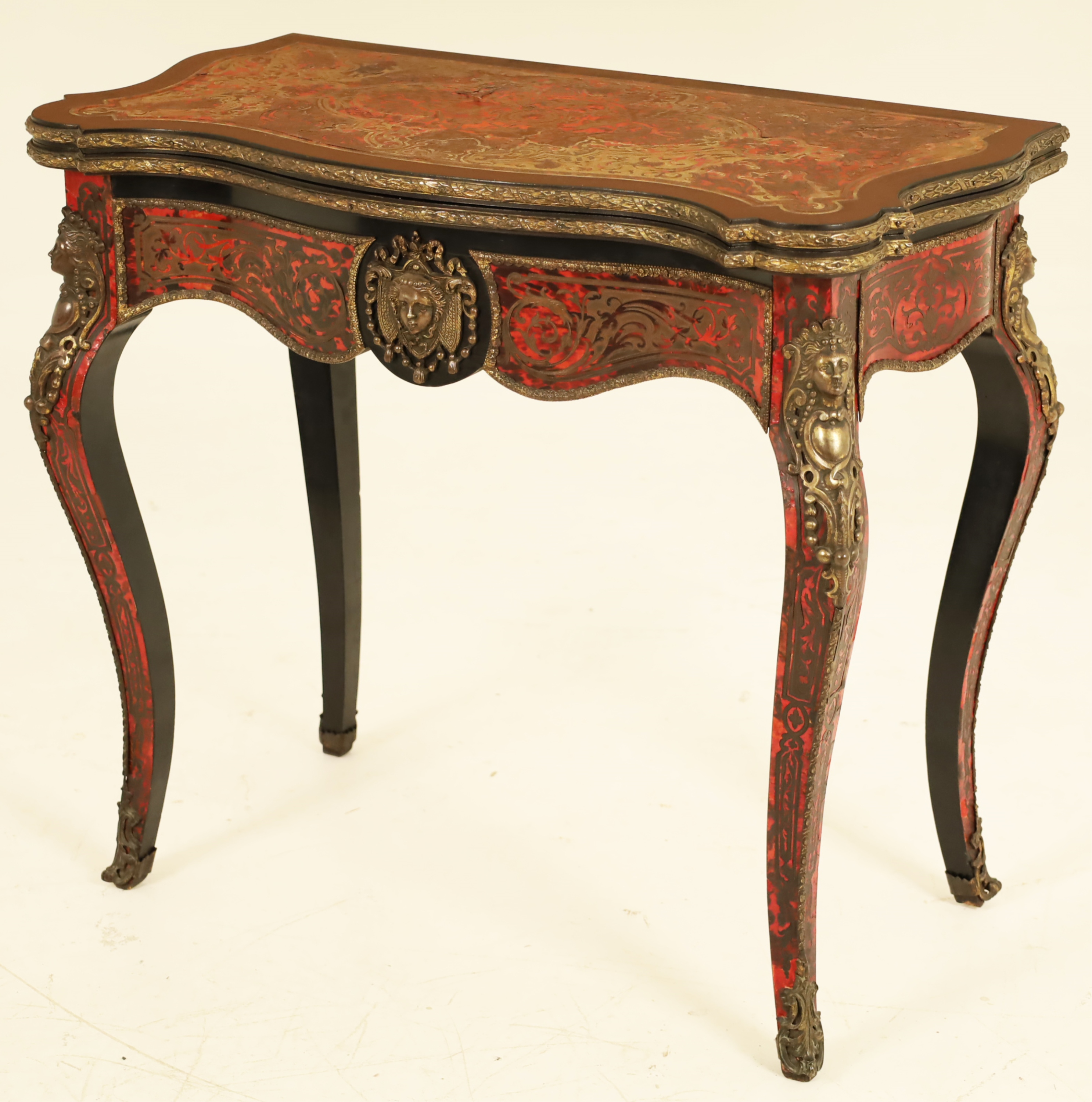 19TH C. LOUIS XV STYLE BOULLE GAMES