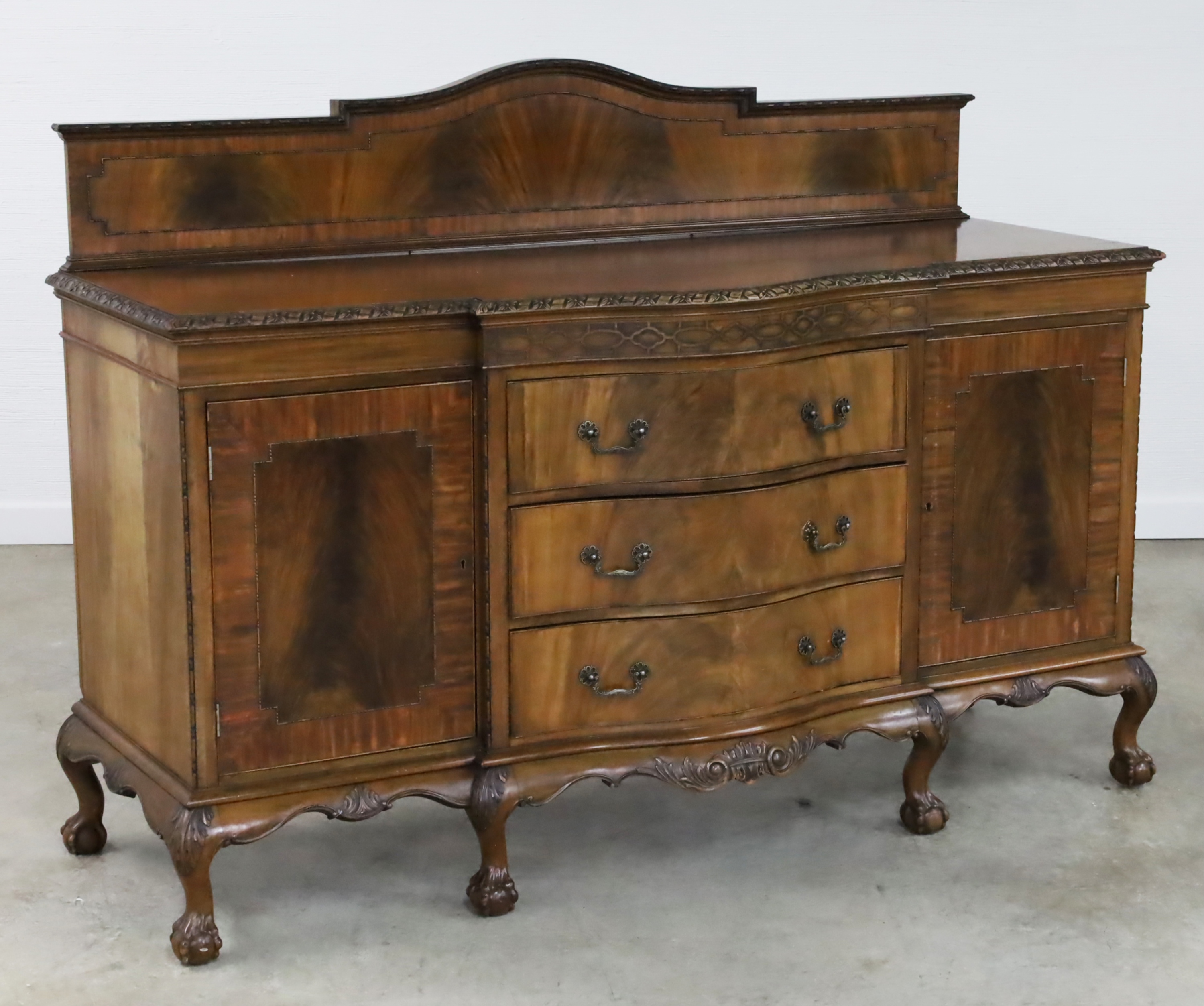 ENGLISH CHIPPENDALE STYLE SIDEBOARD