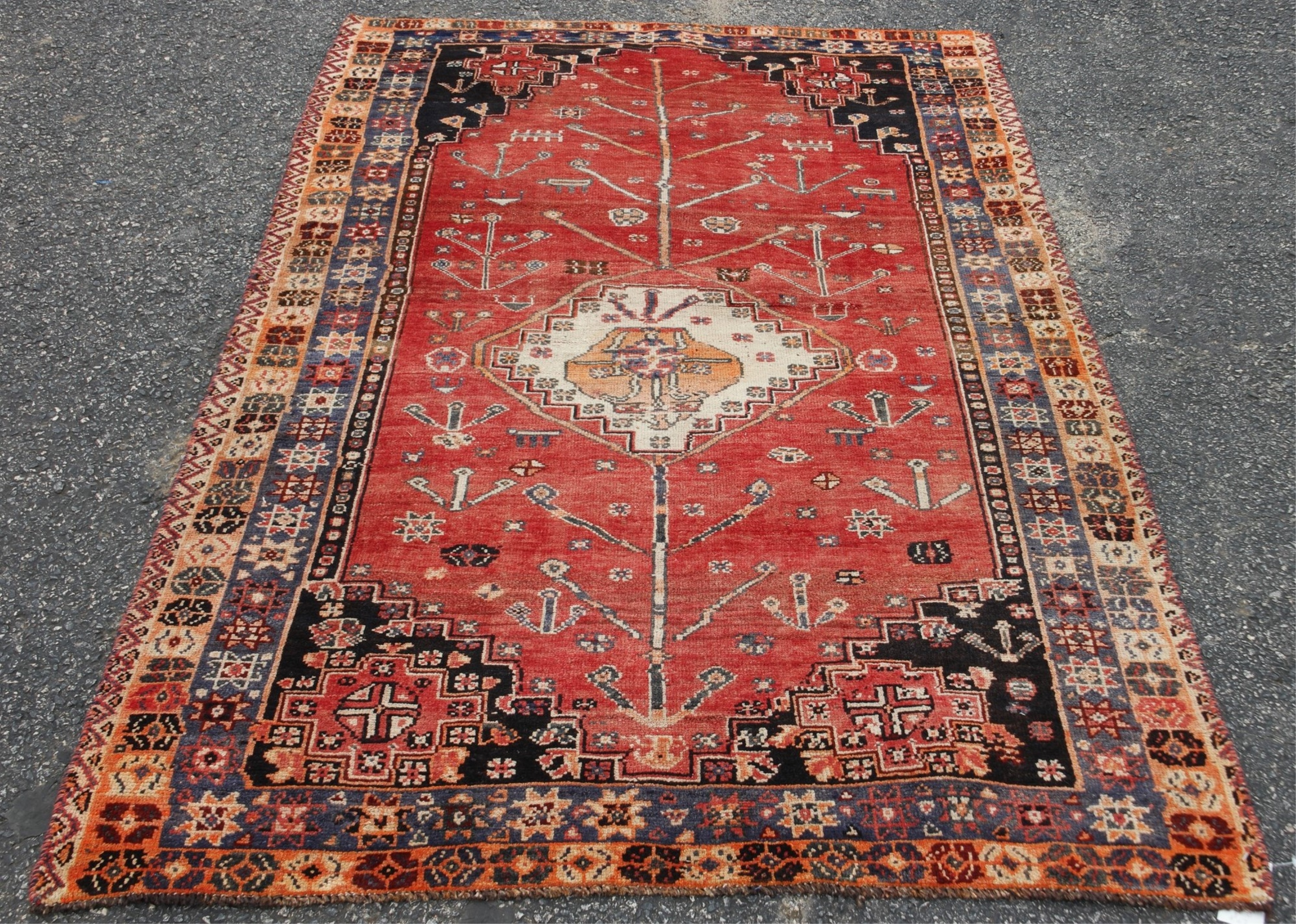 ORIENTAL RUG 4 8 X 7 QASHGHI 2b7aeb