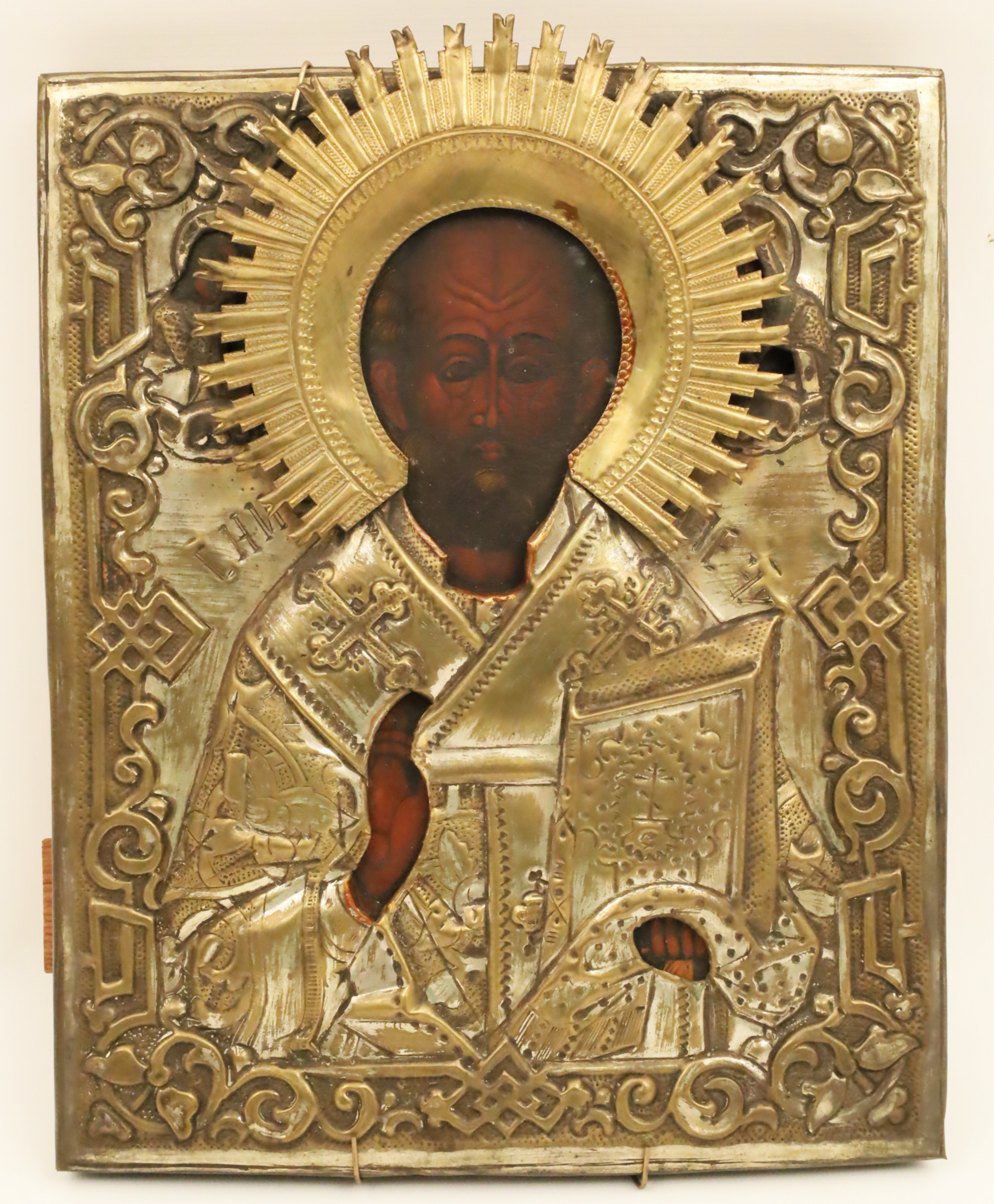 RUSSIAN ICON, ST. NICHOLAS An early