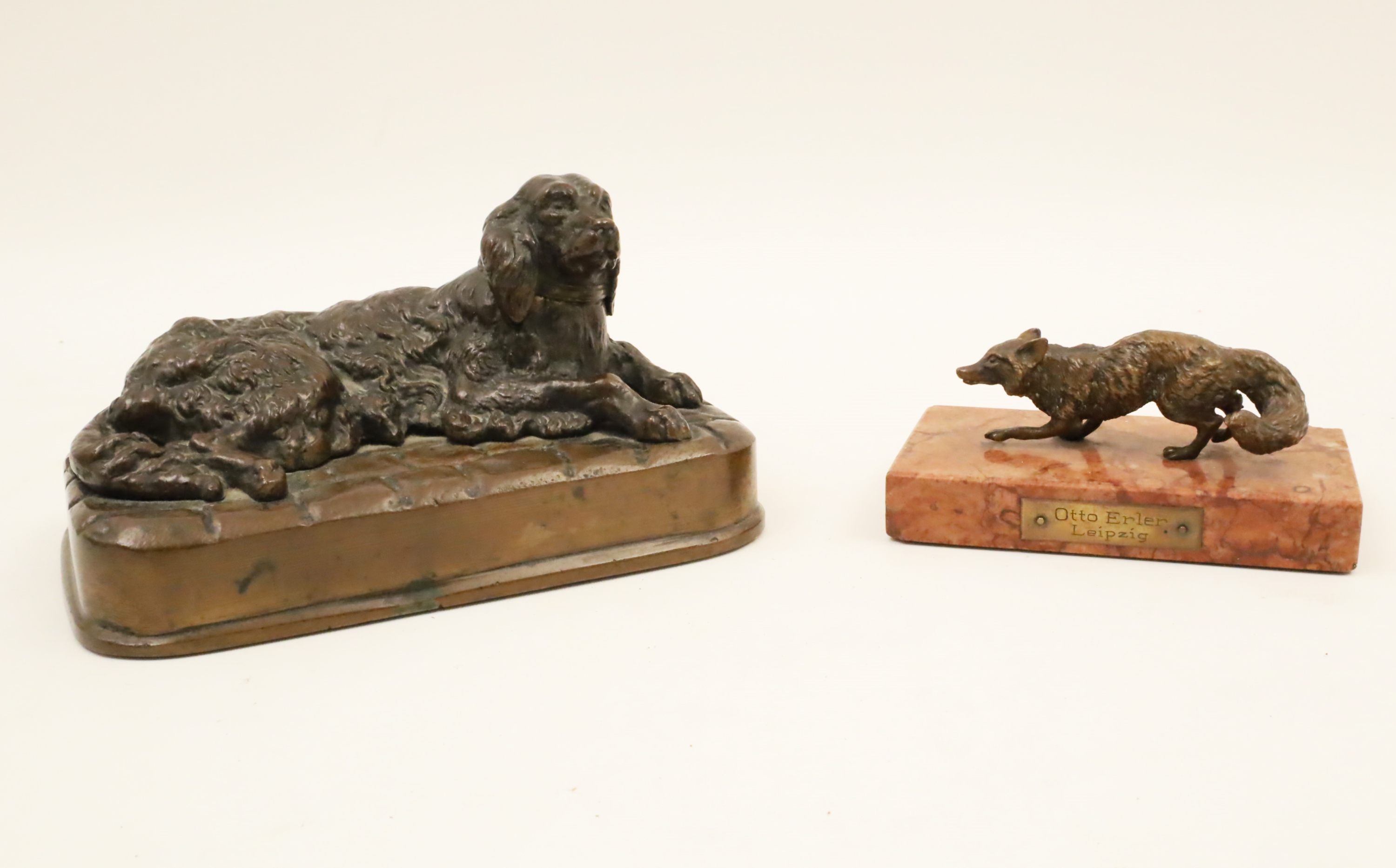 TWO MISC. FRENCH ANIMALIER BRONZES