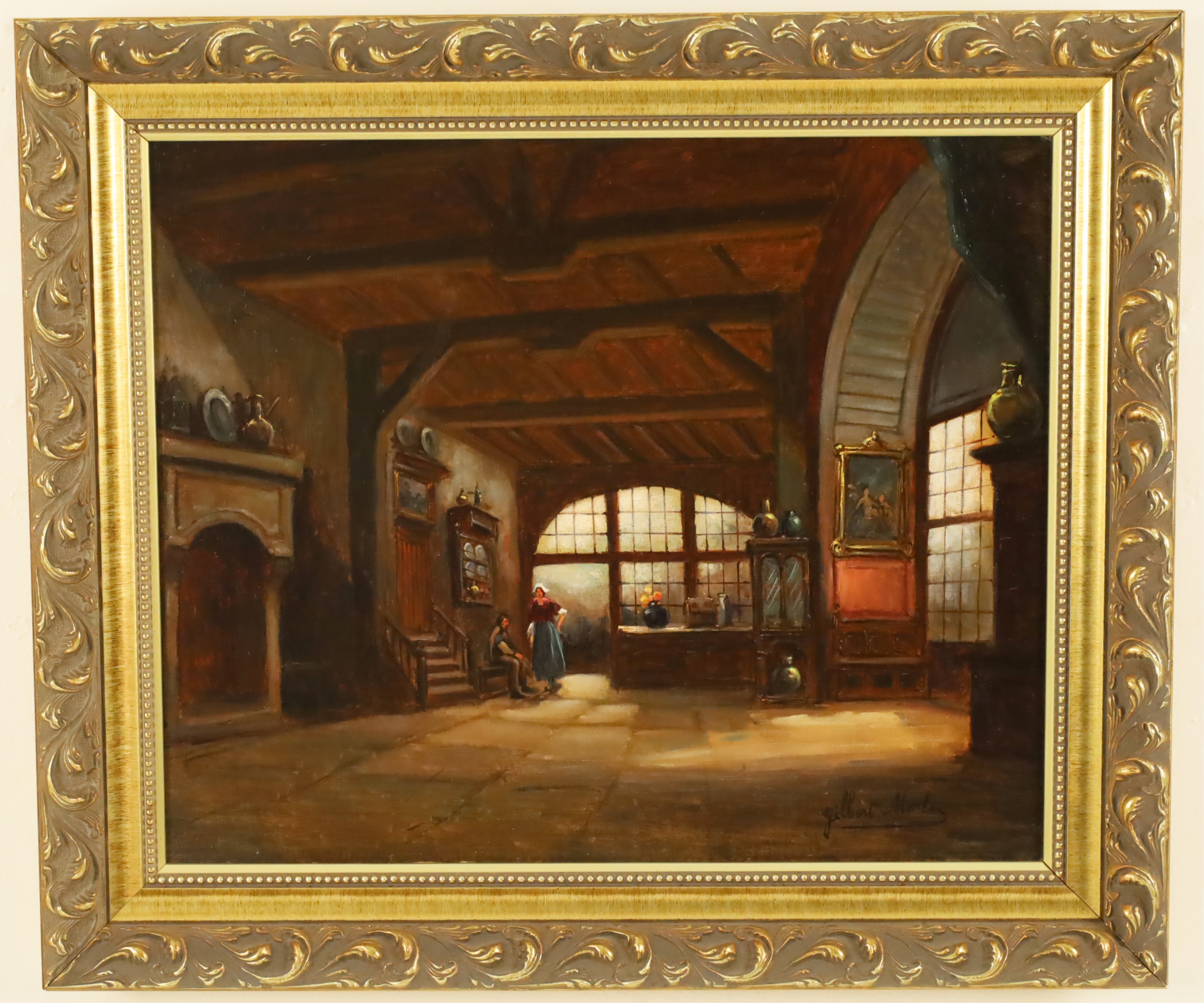 GILBERT MERLE O C DUTCH INTERIOR 2b7b68