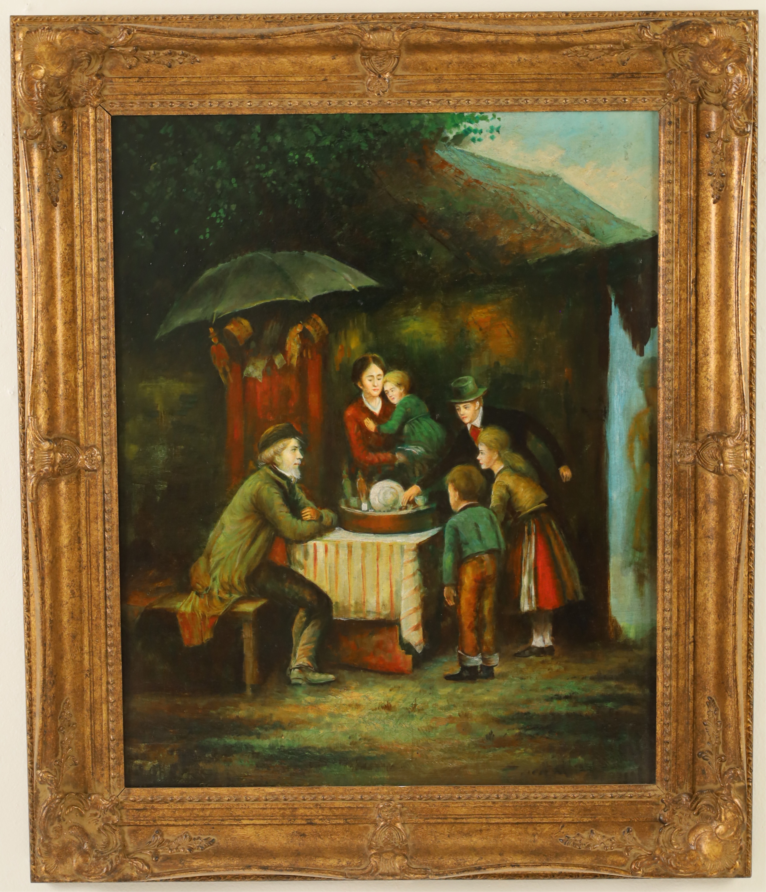 GILT FRAMED O C EXTERIOR SCENE 2b7b82