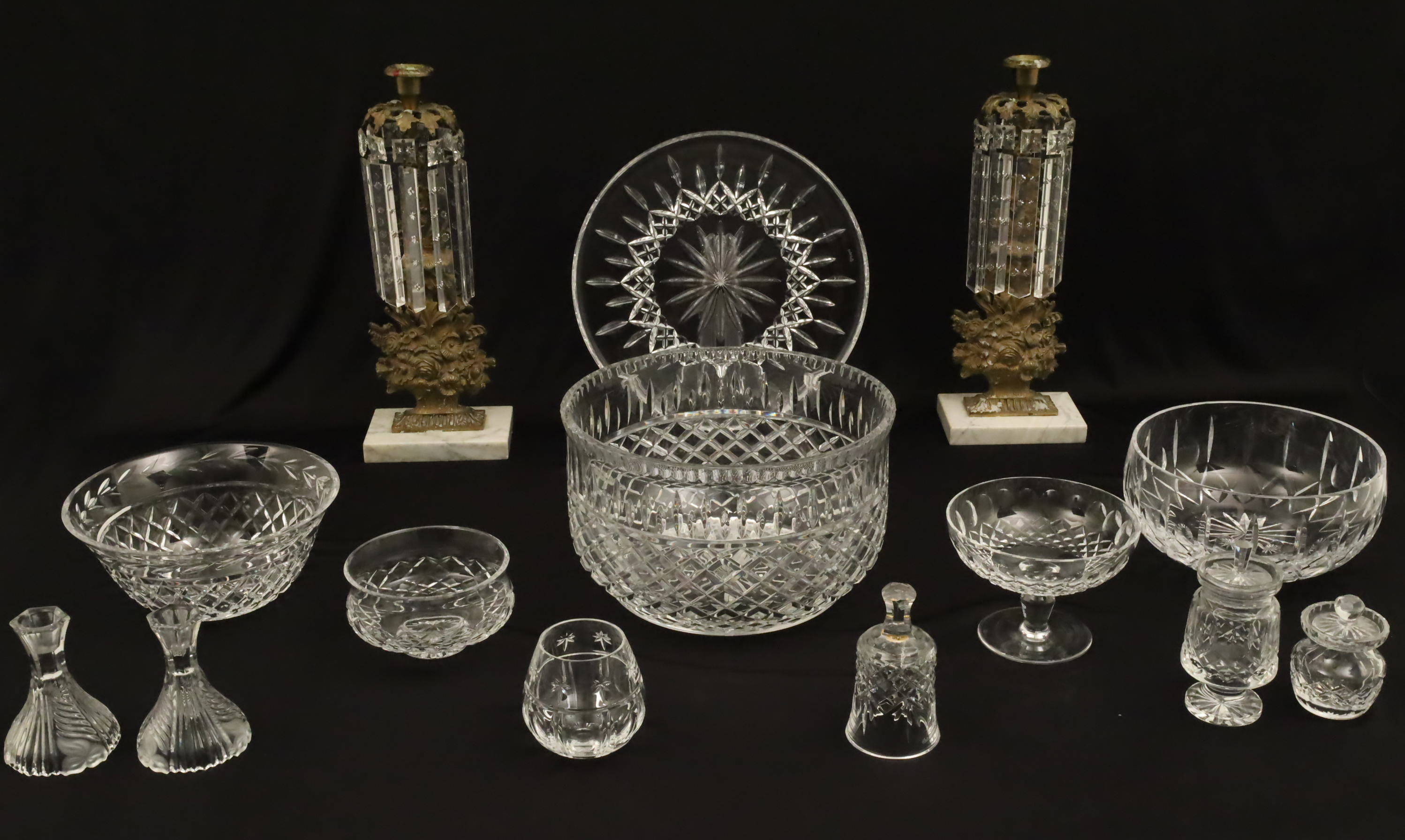 14 PIECES OF DINING CRYSTAL INCLUDING