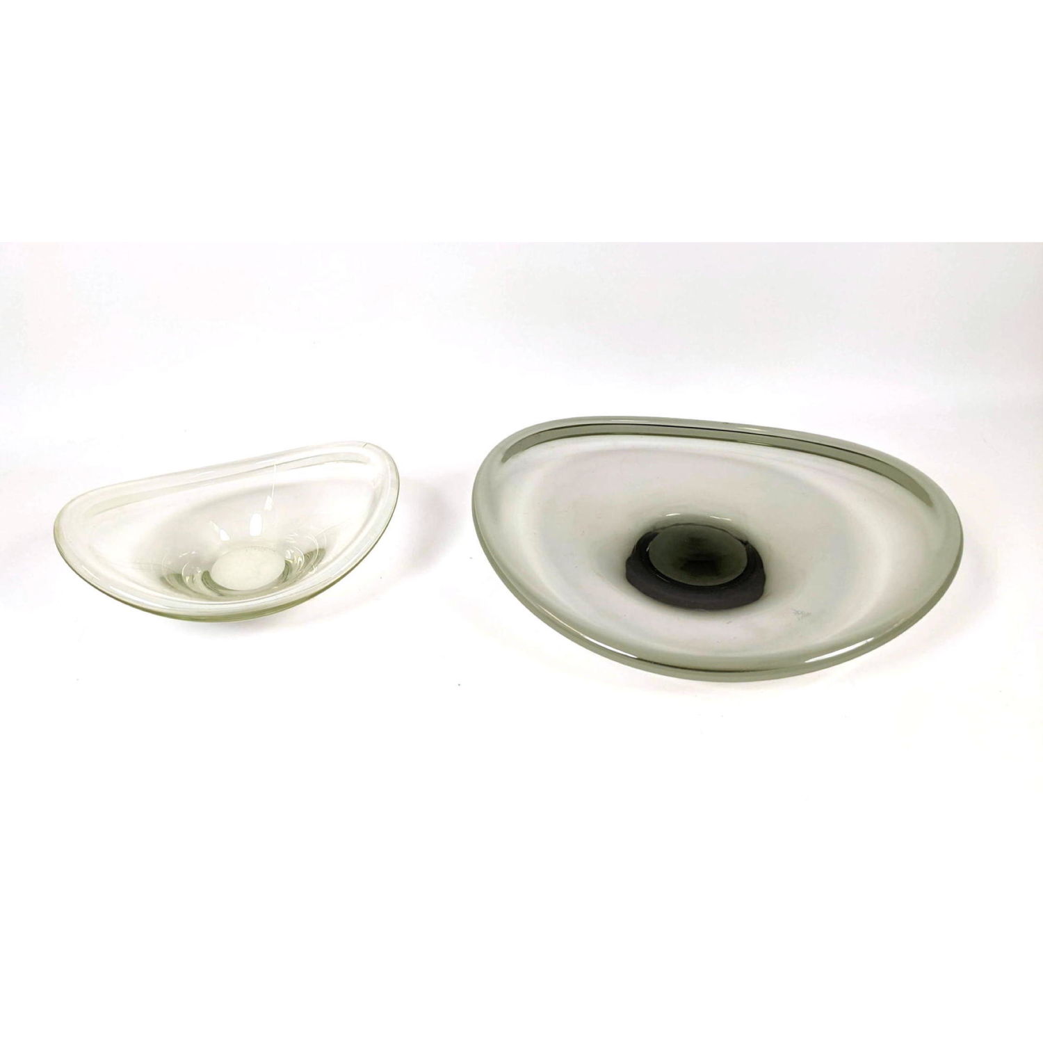 2pcs Holmegaard Bowls. Initialed